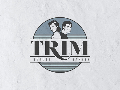 Trim Beauty & Barber barber shop branding nashville salon vintage
