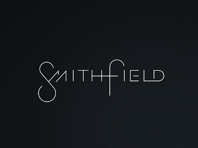 Smithfield Logotype brand illustration lettering logo sketch typography