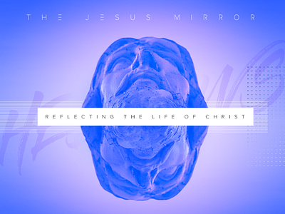 Jesus Mirror church series color design graphic art modern retro