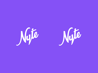 Nyte Logo Exploration branding design logo nyte purple vector
