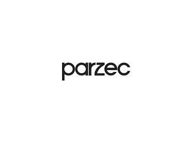 Parzec logo exploration black branding design icon logo typography white
