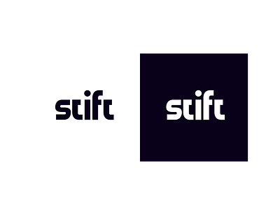 Stift Logo Exploration branding design logo stift typography vector white