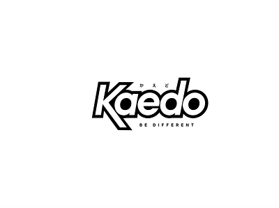 Kaedo Logo Exploration black branding design logo typography vector white