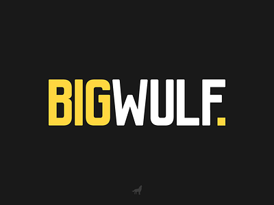 Bigwulf Logo Design bigwulf logo wolf wulf yellow