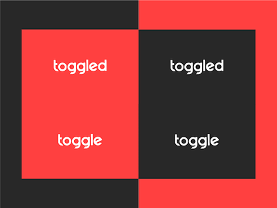 Toggled / Toggle Logo Exploration logo red red and black toggle toggled