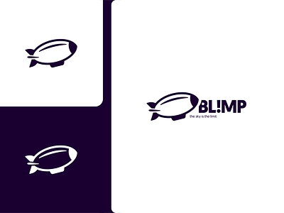 Blimp Logo Exploration blimp design logo