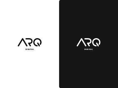 ARQ Digital black design logo