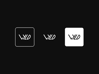 Wyld Logo. black branding design icon illustration logo typography white wild wyld