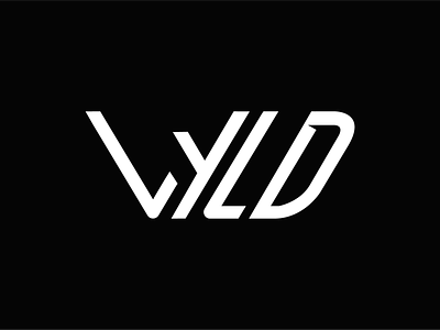 Wyld Logo Version 3 black branding design icon logo typography vector white wild wilderness wyld