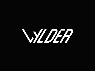 Wyld goes Wylder. black branding design logo typography vector white wild wilder wyld wylder