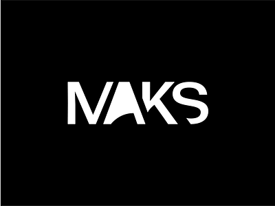 Maks Version 2 black branding design illustration logo typography ui ux vector white