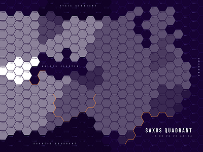 Hex Map for Traveller RPG (Tabletop) game