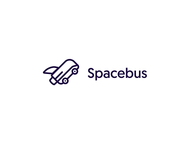Spacebus Logo branding design icon illustration logo typography
