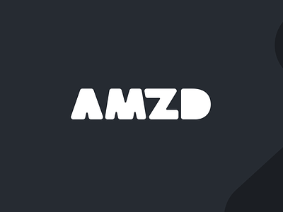 Amzd / Amazed Logo Exploration black blue branding design illustration logo typography white