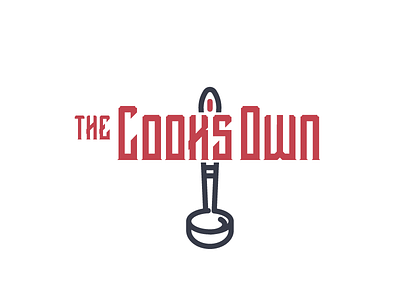 Logo Concept: The Cook's Own Ladle concept food logo practice punny restaurant typography