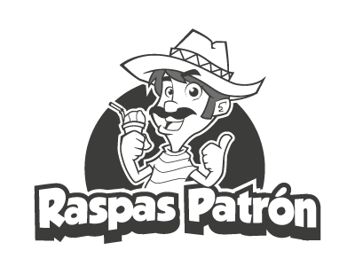 Raspados Logo cartoon hispanic illustration logo mascot mexican patron raspa raspados thumbs up