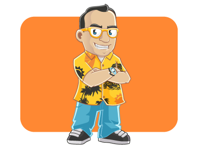 Maneesh Mascot african character design flat geek hawaii illustration indian mascot simple vector