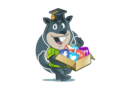 Graduated Gopher Mascot cartoon character design gopher graduated icon illustration logo mascot sticker teenager vector