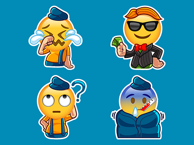 Stickers Emoji android app design emoji emoticon icon imessage ios ios10 messenger sticker stickers