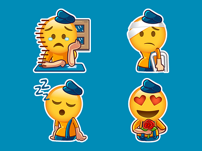 Stickers Emoji android app design emoji emoticon imessage ios ios10 messenger mobile sticker stickers