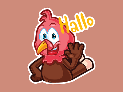 Thanksgiving is coming animal cartoon character cute imessage line mascot mobile sticker stickers thanksgiving turkey
