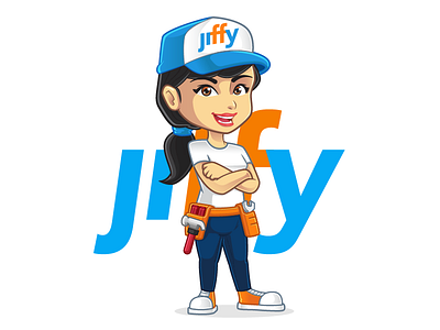 Jiffy Girl Mascot