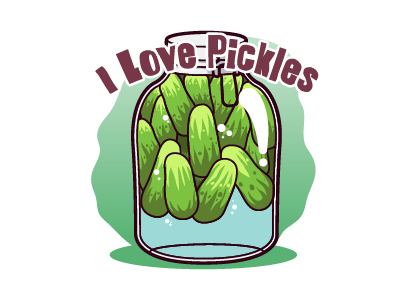 Eugene' Jar of Pickles chat design eugene i love pickles imessage jar messenger pickles sticker stickers the walking dead
