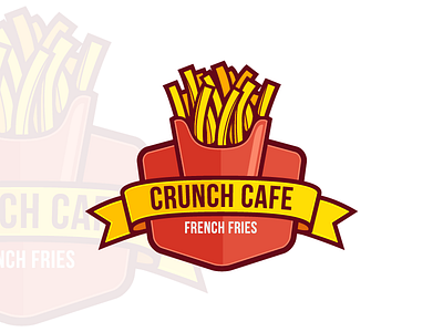 fastfood logo badge clean design emblem fastfood french fries icon illustration logo professional restaurant simple