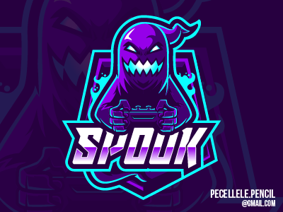 Spooky Logo design esport esports gamer gaming ghost halloween logo mascot spooky twitch vector