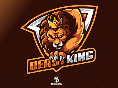Beast King beast crown design esport logo esports esports logo gamer gaming gaming logo illustrative king lion king lion logo logo logo design logo for sale mascot mascot logo sport logo vector