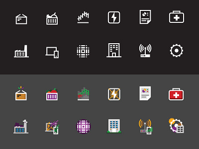 Sectors icons