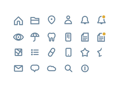 Icons for a pitch