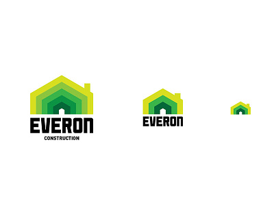 Everon Responsive logo construction contractor green logo responsive small medium large