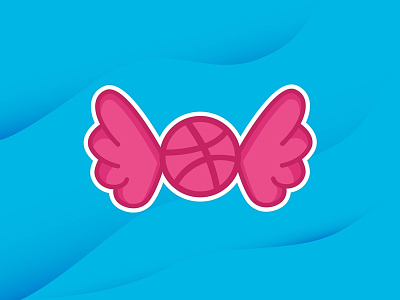 The Pink Snitch ball dribbble fly icon playoff quidditch sticker