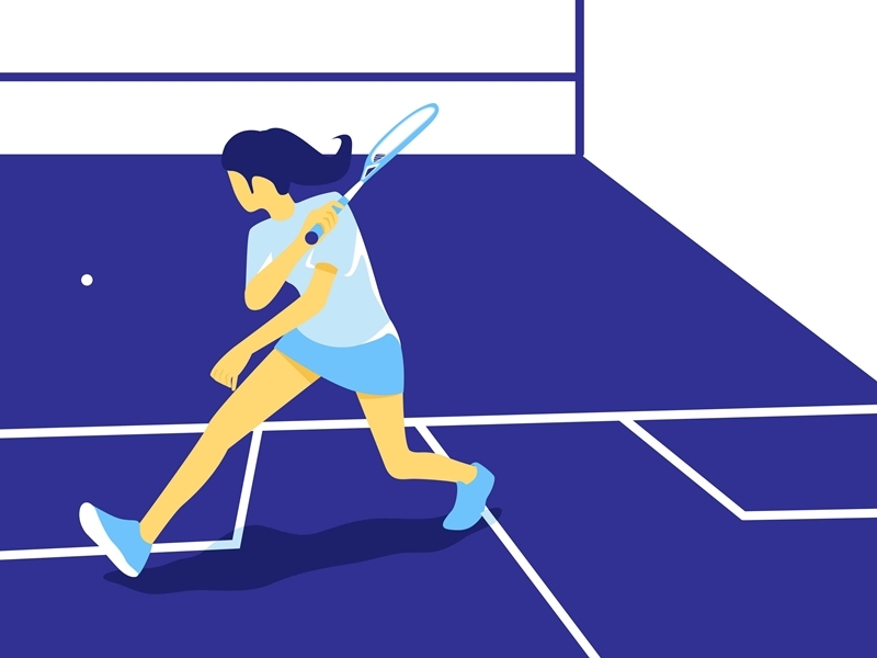 Squash Sport by Aisha Ahya on Dribbble