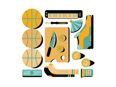 Bball Shorts austin basketball illustration music poster sports imagery summer