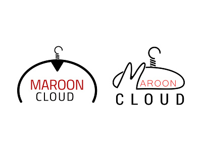 MAROON CLOUD LOGO branding design fine art graphic design illustration logo vector vector art