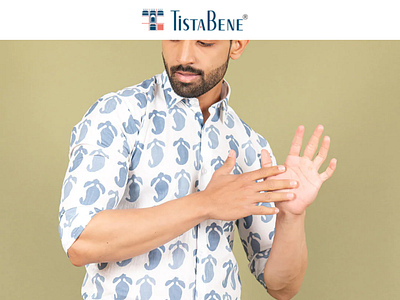 Launching New White & Blue Shirt For Tistabene International.