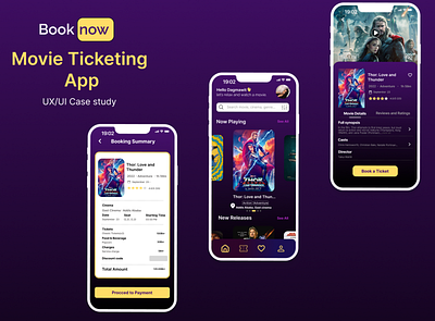 BookNow Movie Ticketing App app design ui ux ux desingn