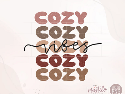 Cozy Vibes Retro Png