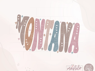 Montana Png, Montana State png, Montana Word Png app branding design graphic design illustration logo typography ux vector