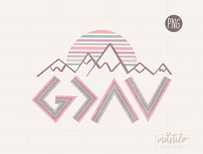 God Is Greater Than Ups and Downs app branding design graphic design illustration logo typography vector