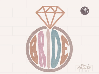 Bride Png, Bride Retro Png, Bride Sublimation Designs