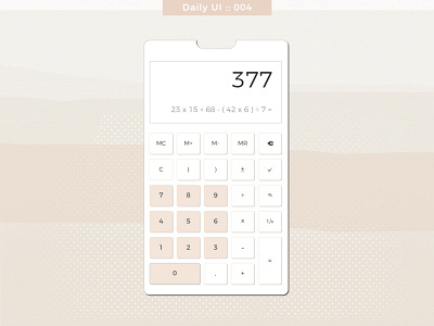 Daily UI :: 004 :: Calculator dailyui graphic design ui ui design