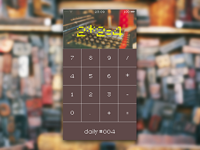 Calculator 004 calculator dailyui dribbble fun retro ui