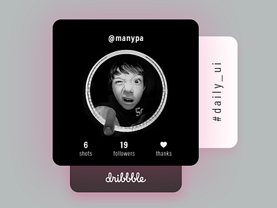 User Profile 006 app dailyui dribbble user profile