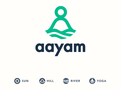 Aayam Logo branding calm logo logo design logodesign yoga