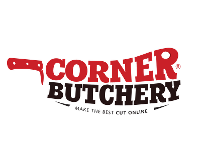 Corner Butchery Logo branding graphic design logo