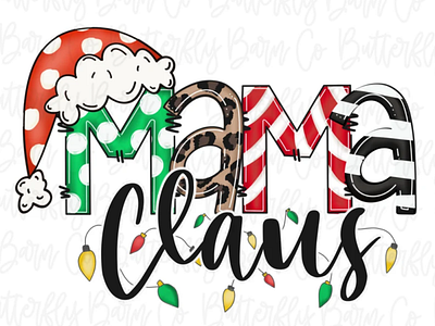 Christmas PNG | Mama Claus PNG | Sublimation