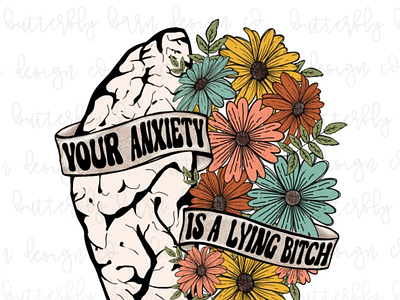 Anxiety PNG | Digital Design Download